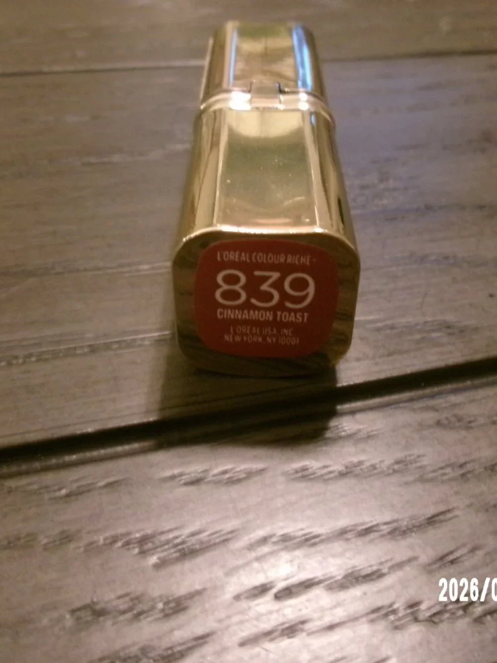 NEW L'Oreal Paris Colour Riche Lipstick, # 839 Cinnamon Toast
